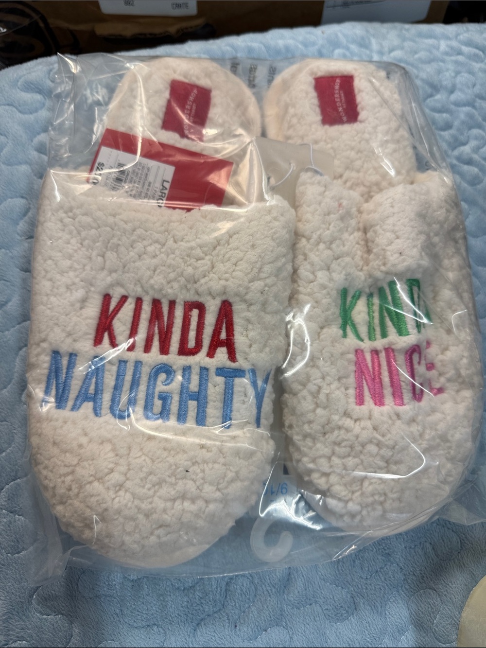 Slippers 🥿 Christmas, naughty and nice
